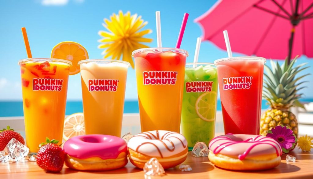 summer flavors at dunkin