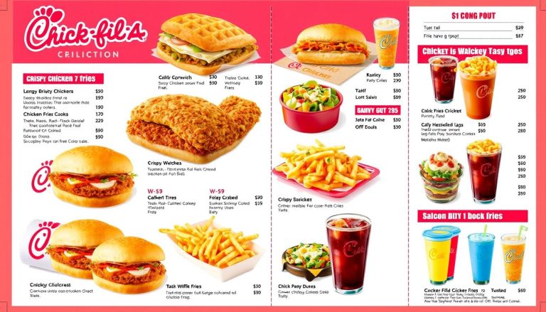 takeout chick fil a menu with prices