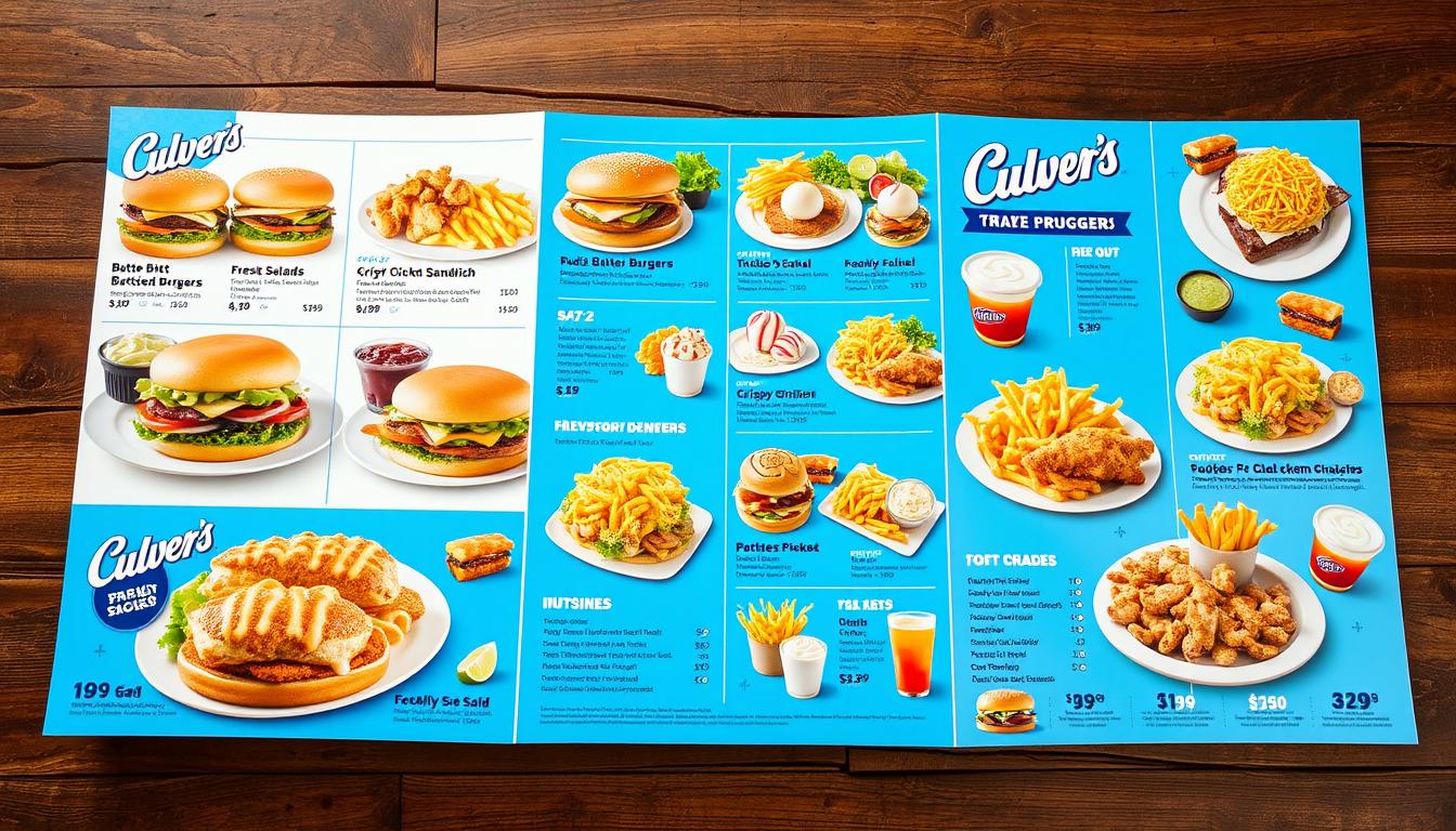 takeout culver's menu with prices