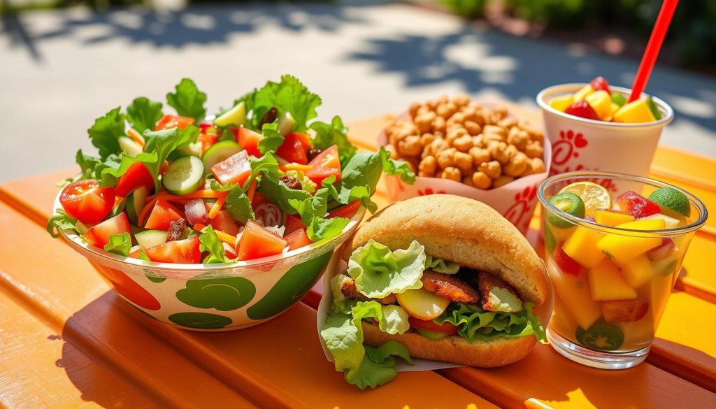 vegetarian fast food options at chick fil a