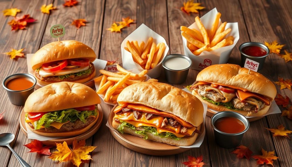 Arby's seasonal menu items.