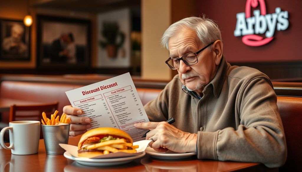 Providing feedback on discounts at Arby's