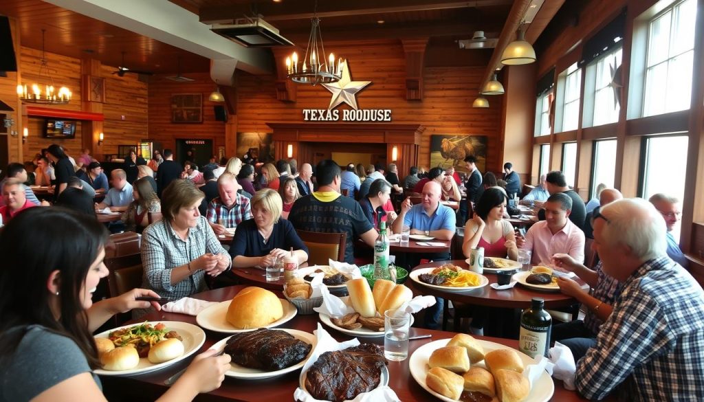 Texas Roadhouse lunch time popularity