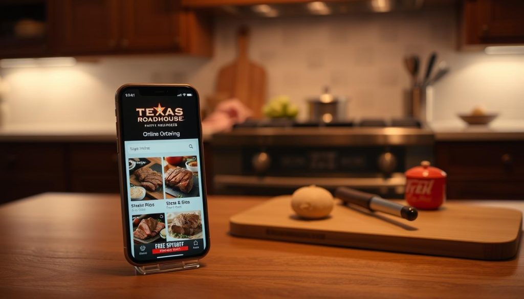 Texas Roadhouse online ordering process