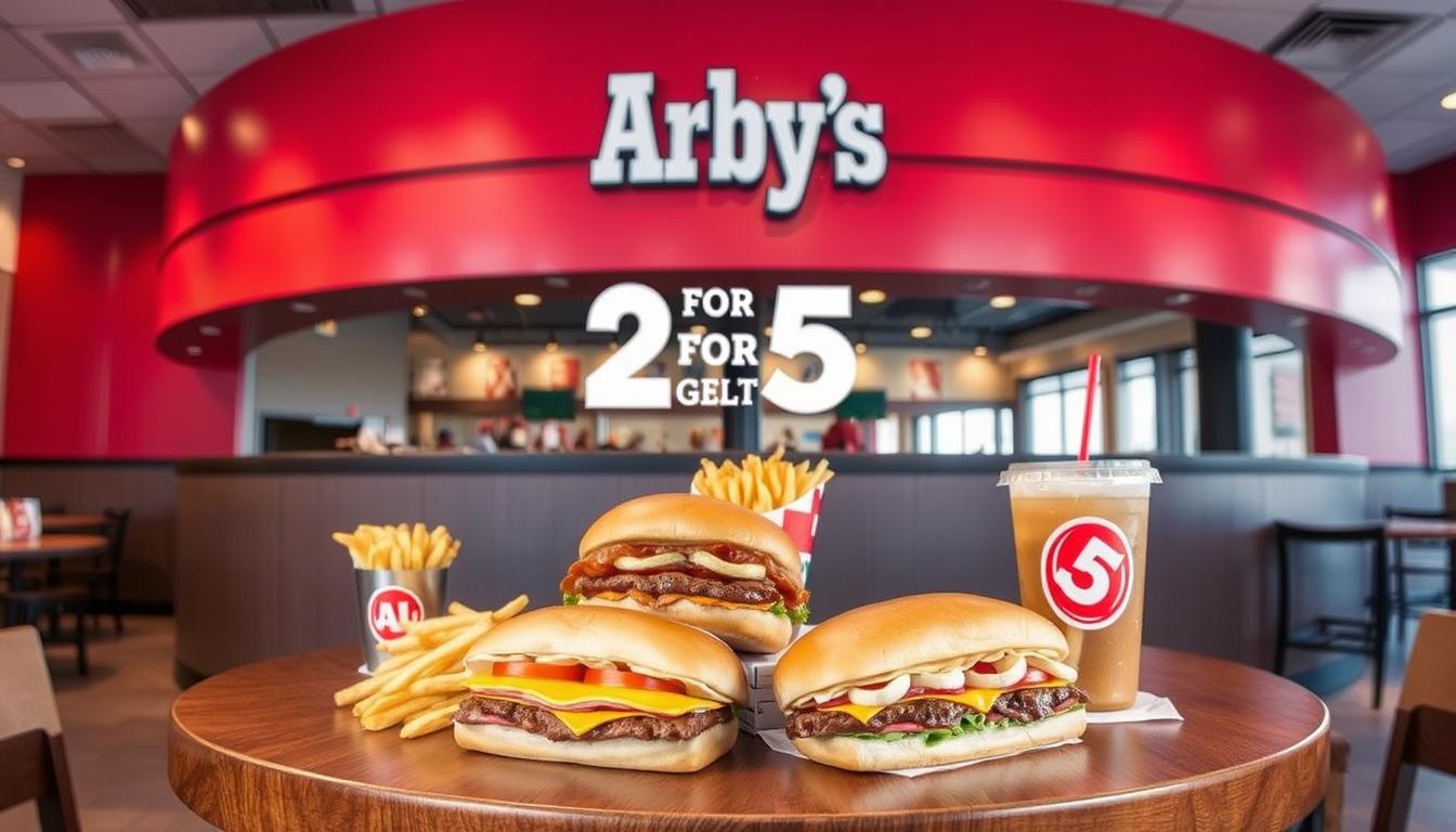 arby's 2 for 5 menu