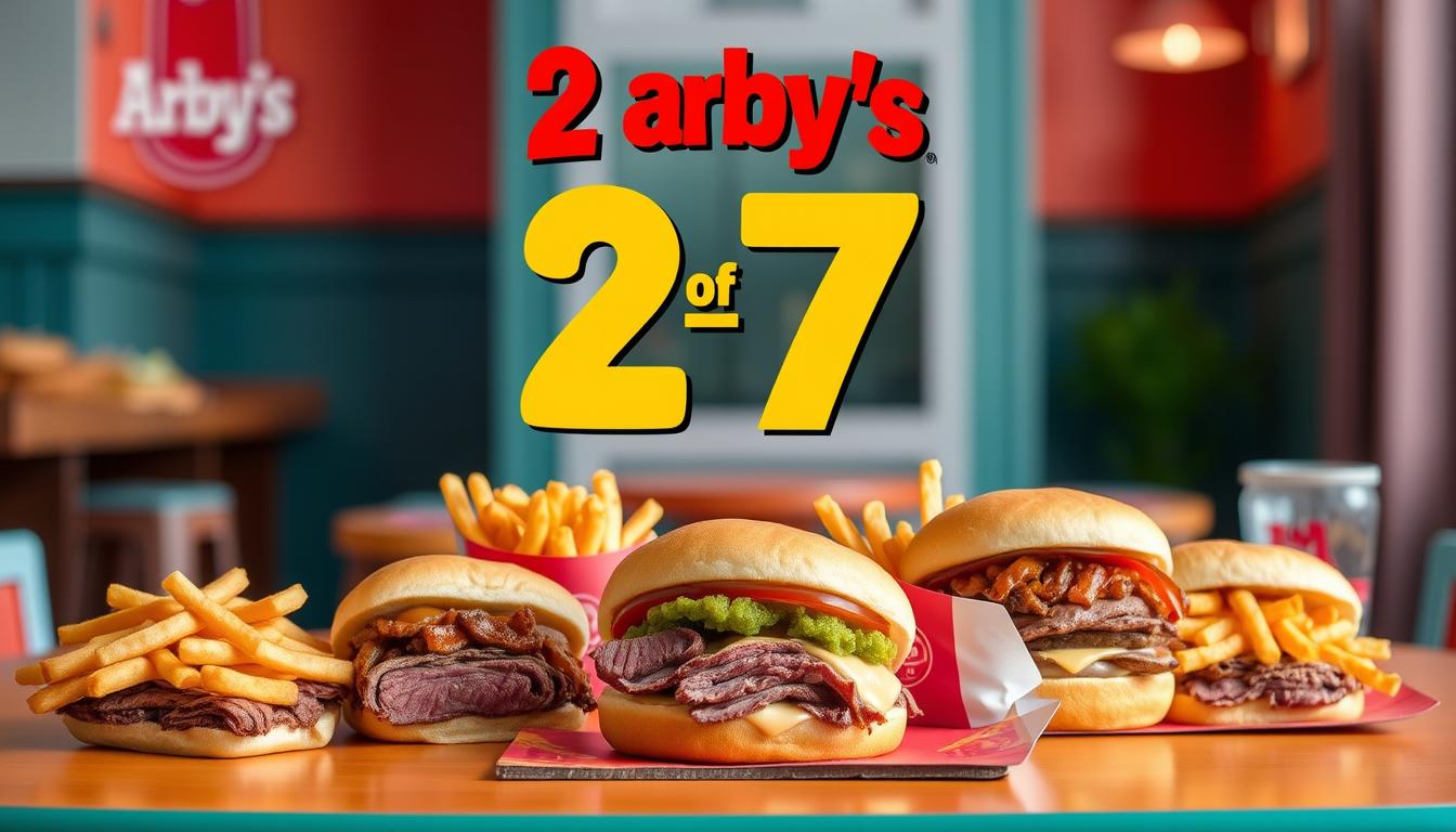 arby's 2 for $7 menu with prices