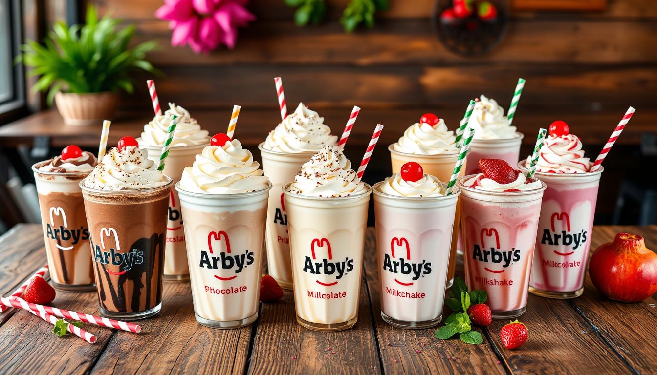 arby's menu milkshakes