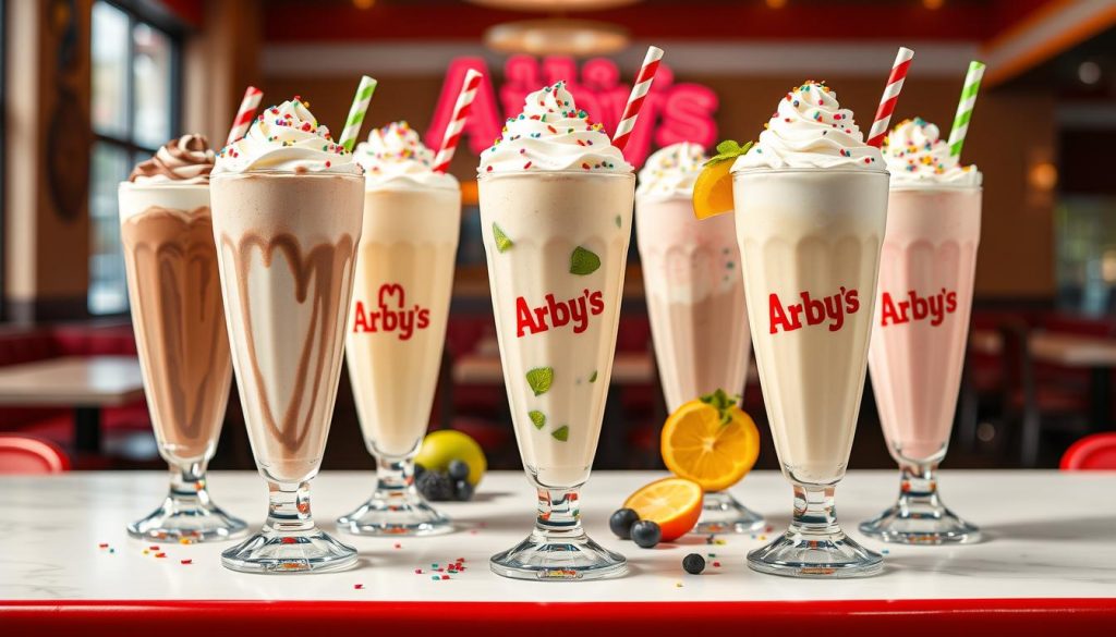 arby's milkshake nutrition