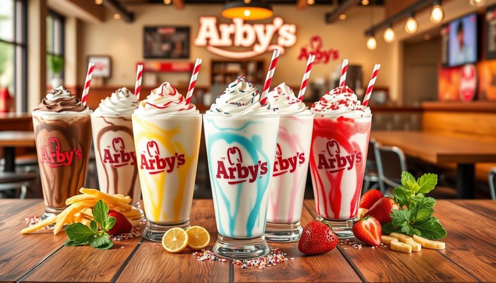 arby's shakes menu