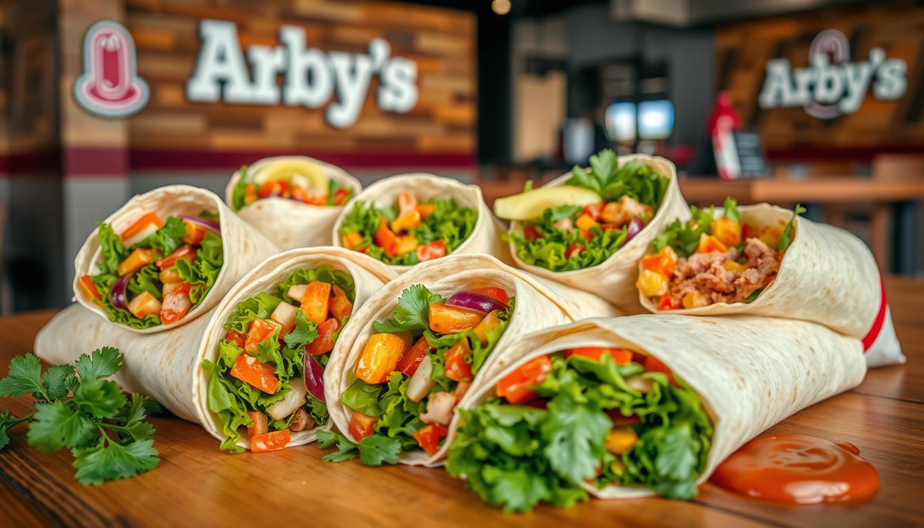 arby's wraps menu with prices