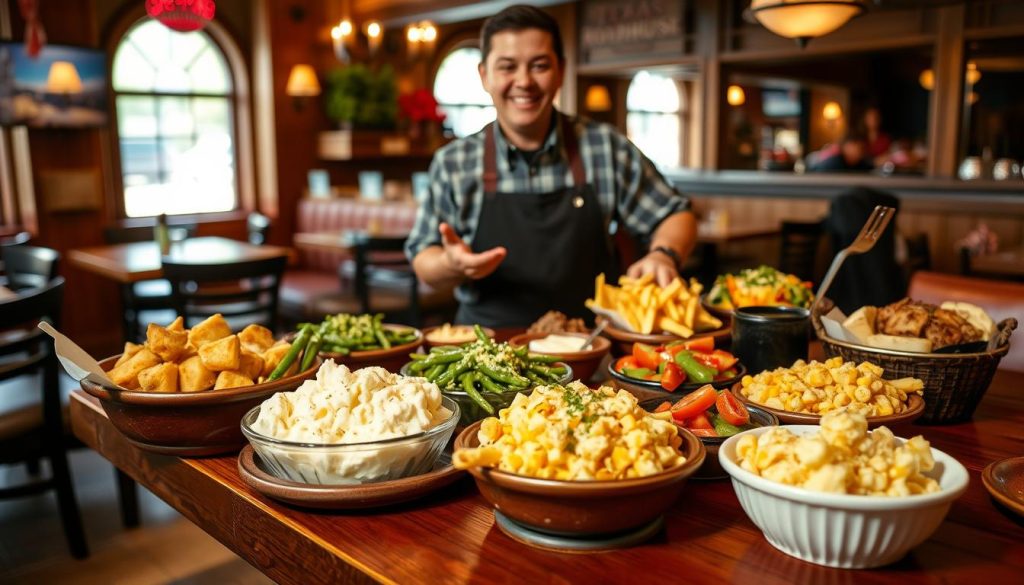 customizing sides at Texas Roadhouse