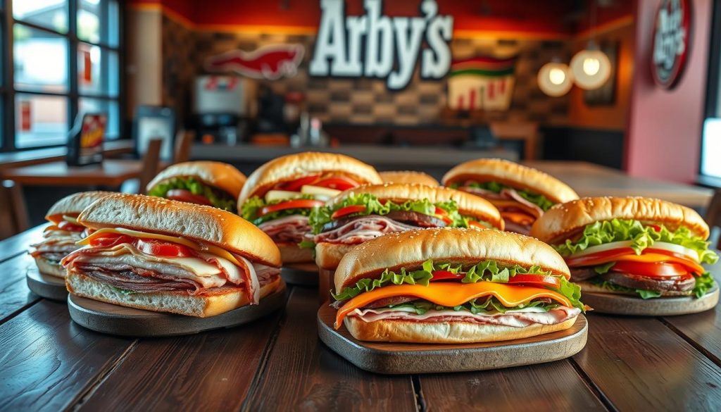 sandwich arby's menu