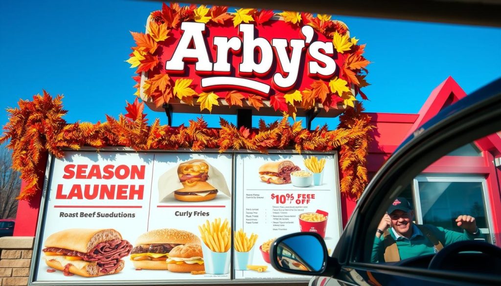 seasonal promotions arby's drive thru