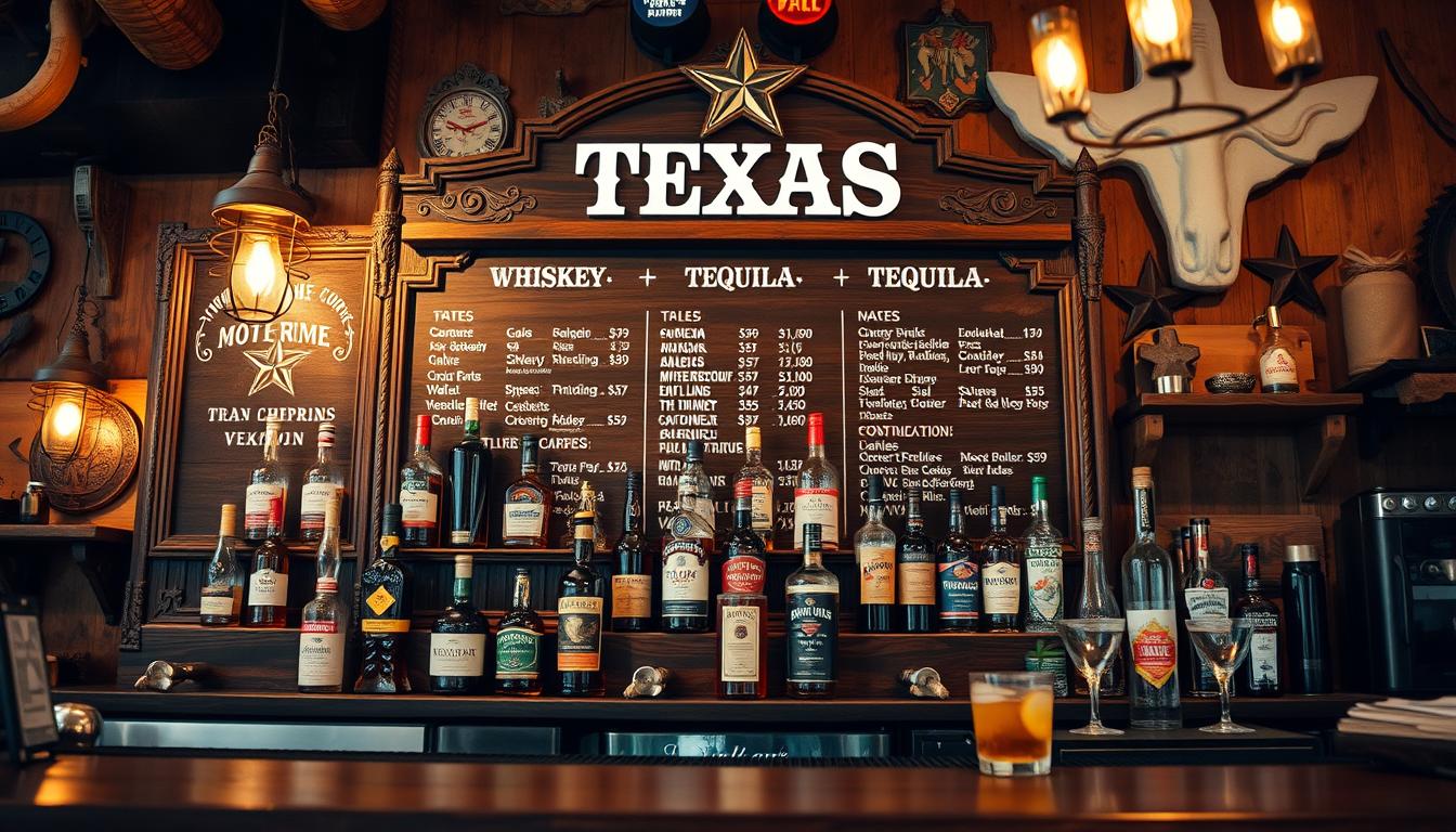 texas roadhouse liquor menu