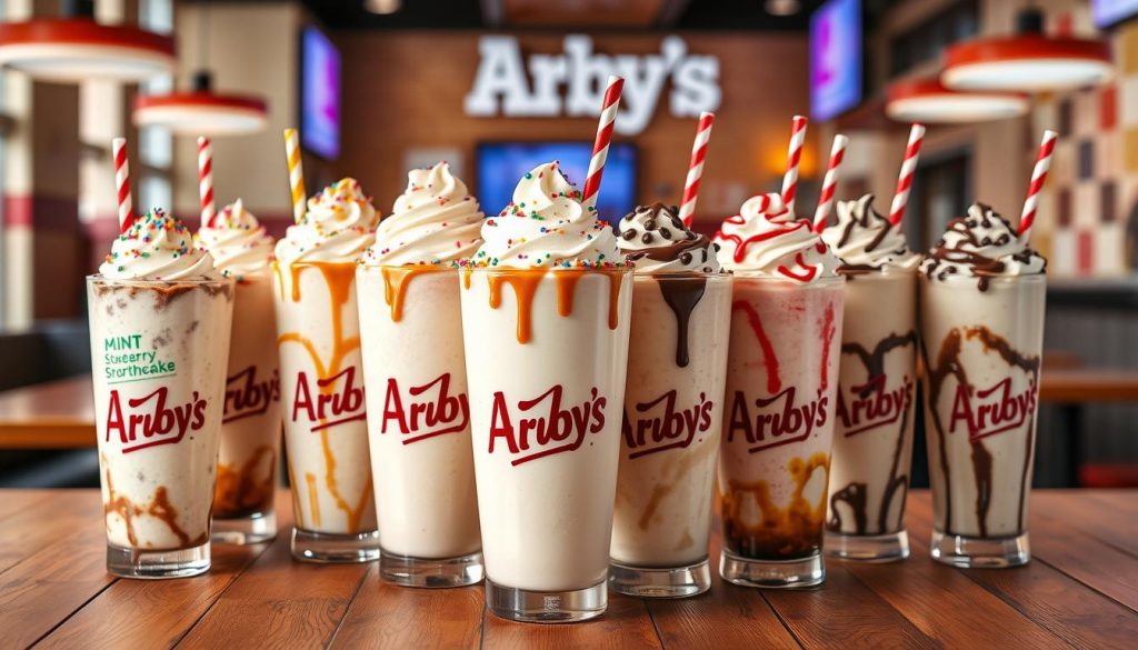 unique arby's milkshake options